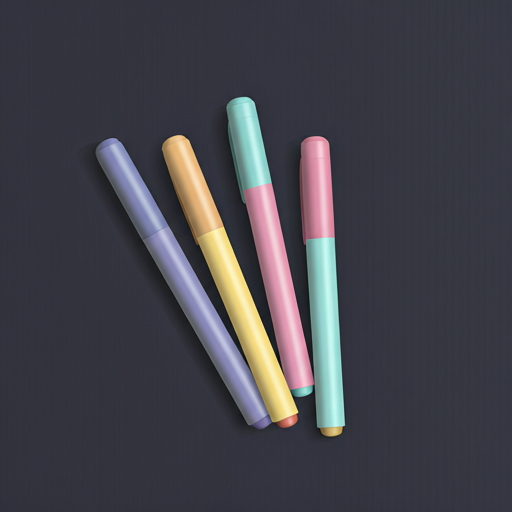 奶油薄荷 渐变签字笔